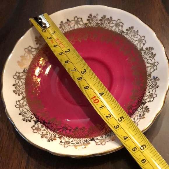 🏴󠁧󠁢󠁥󠁮󠁧󠁿 Crown Staffordshire Tea Cup & Saucer fine bone china set - Picture 5 of 9